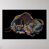 Altamira Bison in Psychedelivision Poster (Vorne)