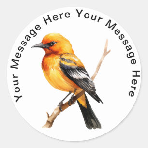 Altamira Oriole Runder Aufkleber