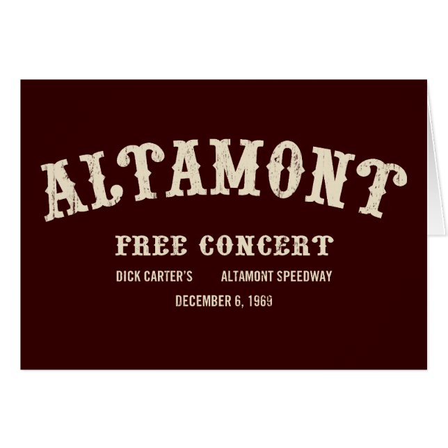 altamont-freies Konzert (Vorderseite (Horizontal))