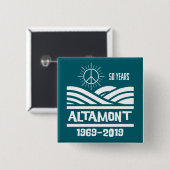 Altamont Speedway 1969-2019 50th Anniversary Button (Vorne & Hinten)