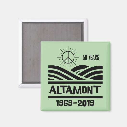 Altamont Speedway 1969-2019 50th Anniversary Magnet (Vorderseite/Rückseite)
