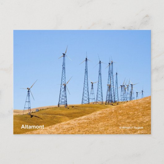 Altamont Windmills California Products Postkarte (Vorderseite)