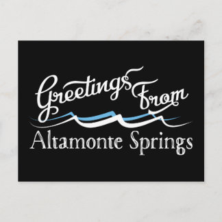 Altamonte springt Wasserwellen Postkarte