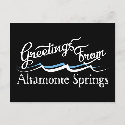 Altamonte springt Wasserwellen Postkarte (Vorderseite)