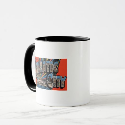 Altantische Stadt, New Jersey - Großbuchstabe Tasse (Vorderseite Links)