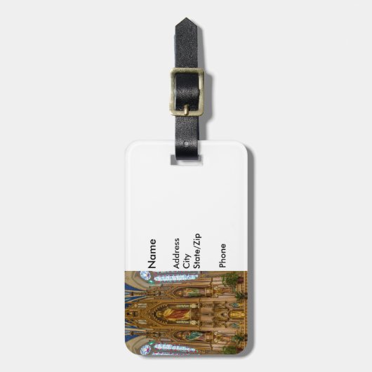 Altar bei St Peter Gepäckanhänger (Vorderseite vertikal)