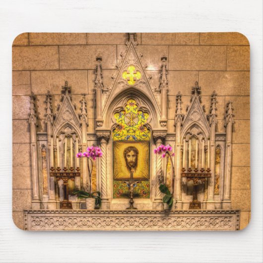 Altar der Heiligen Gesichtshalle St. Patrick's Cat Mousepad (Vorne)