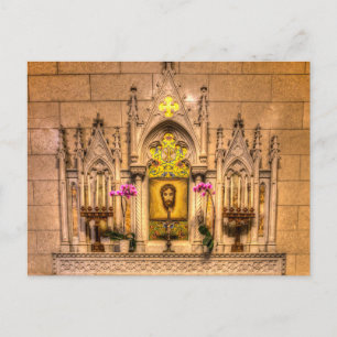 Altar der Heiligen Gesichtshalle St. Patrick's Cat Postkarte