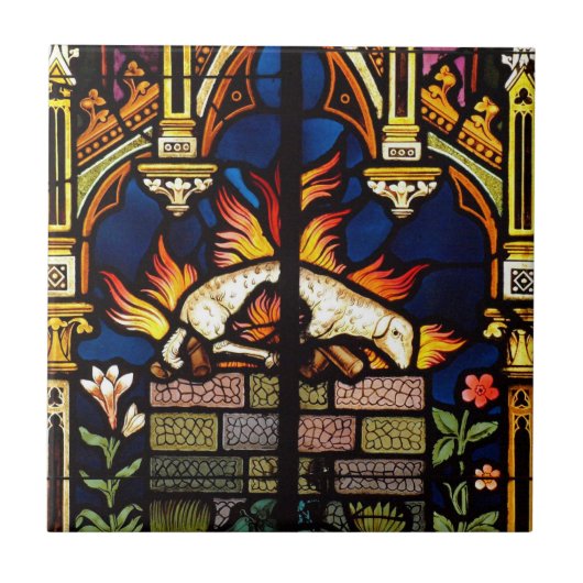 Altar des Lamm-Tile Fliese (Vorderseite)