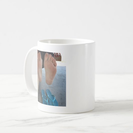 ALTAR MEINER FÜSSE KAFFEETASSE (Vorderseite Links)