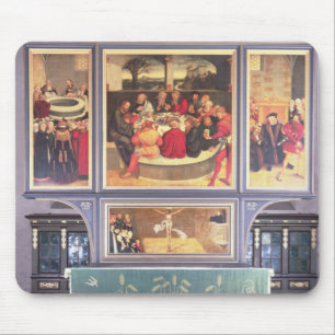 Altar mit einem darstellenden Triptychon Mousepad