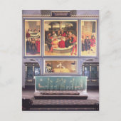 Altar mit einem darstellenden Triptychon Postkarte (Vorderseite)