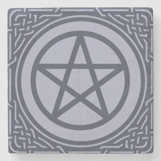 Altar-Pentagramm - Meer Steinuntersetzer (Vorderseite)