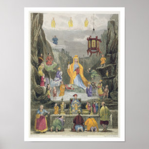 Altar Piece im Tempel 'Yun Stzoo Stzee', Ting- Poster