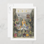 Altar Piece im Tempel 'Yun Stzoo Stzee', Ting- Postkarte (Vorne/Hinten)