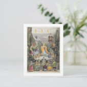 Altar Piece im Tempel 'Yun Stzoo Stzee', Ting- Postkarte (Stehend Vorderseite)