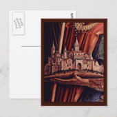 Altar Triptych, rechtes Panel Postkarte (Vorne/Hinten)