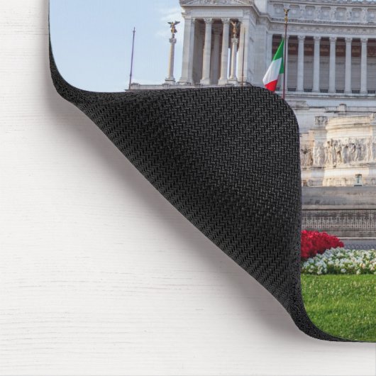 Altare della Patria am frühen Morgen - Rom, Italie Mousepad (Ecke)