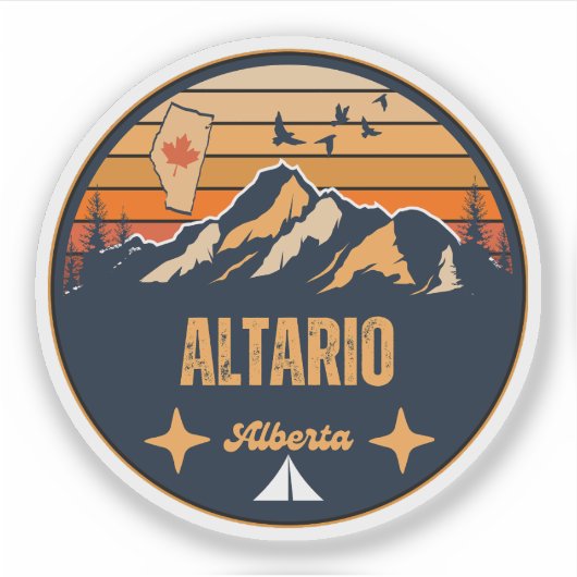 Altario, Alberta Aufkleber (Vorderseite)