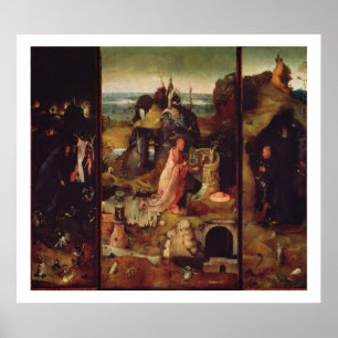 Altarpiece der Einsiedler (Öl auf Platte) Poster