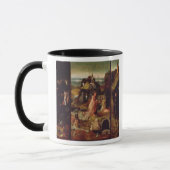 Altarpiece der Einsiedler (Öl auf Platte) Tasse (Links)