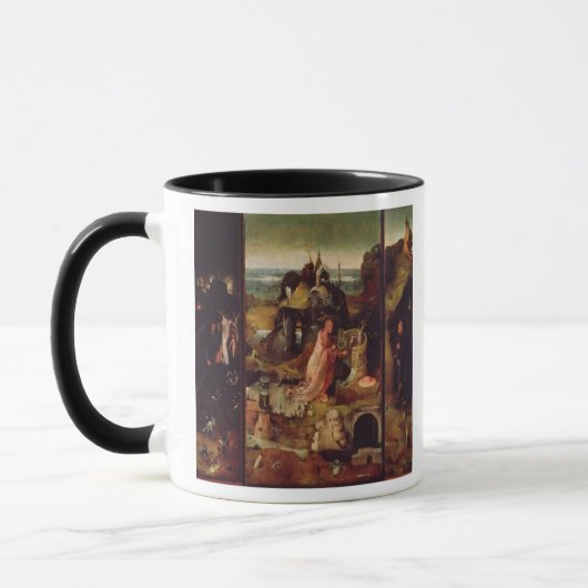 Altarpiece der Einsiedler (Öl auf Platte) Tasse (Links)