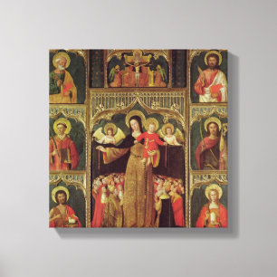 Altarpiece der Jungfrau Rosary, c.1500 Leinwanddruck