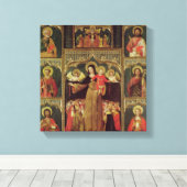 Altarpiece der Jungfrau Rosary, c.1500 Leinwanddruck (Insitu (Holzboden))
