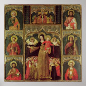 Altarpiece der Jungfrau Rosary, c.1500 Poster (Vorne)