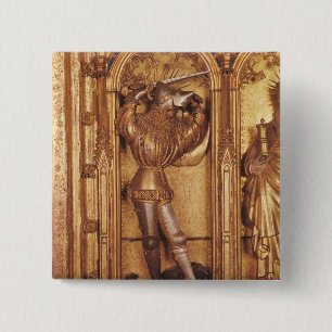 Altarpiece der Kreuzigung, Detail von St. Button
