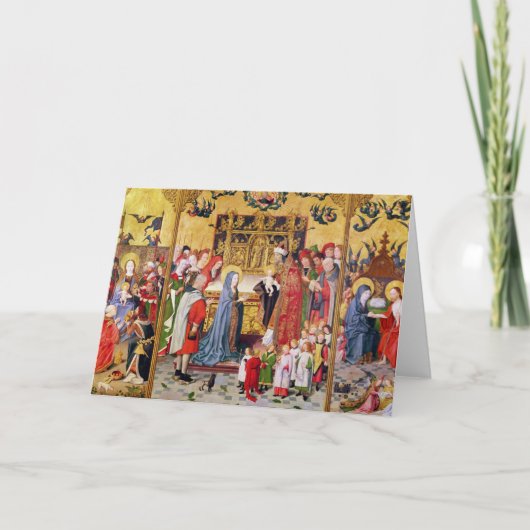 Altarpiece der sieben Freuden an der Jungfrau Karte (Vorderseite)