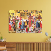Altarpiece der Sieben Joys of the Jungfrau Leinwanddruck (Insitu (Wohnzimmer))