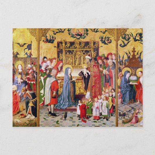 Altarpiece der Sieben Joys of the Jungfrau Postkarte (Vorderseite)