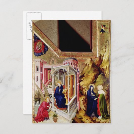 Altarpiece des Chartreuse de Champmol 2 Postkarte (Vorne/Hinten)