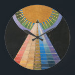 Altarpiece, Group X, No.1 by Hilma af Klint Große Wanduhr<br><div class="desc">Hilma af Klint - Altarpiece,  Group X,  No.1. Hilma af Klint was a Swedish artist and mystic whose paintings were the first Western abstract art known to the current art community. She belonged to a group called "The Five",  a circle of women inspired by Theosophy.</div>