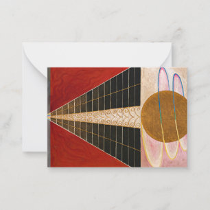 Altarpiece, Gruppe X, Nr. 2 von Hilma af Klint Mitteilungskarte