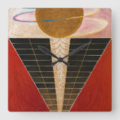 Altarpiece, Gruppe X, Nr. 2 von Hilma af Klint Quadratische Wanduhr (Vorderseite)