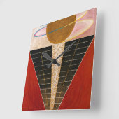 Altarpiece, Gruppe X, Nr. 2 von Hilma af Klint Quadratische Wanduhr (Winkel)