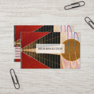 Altarpiece, Gruppe X, Nr. 2 von Hilma af Klint Visitenkarte