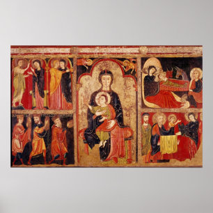 Altarpiece von De Avila St. Maria Poster