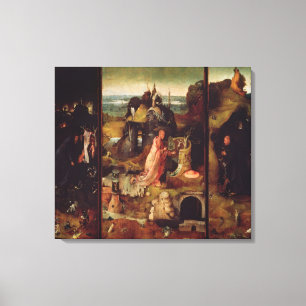 Altarstück der Hermits (Öl auf Tafel) Leinwanddruck