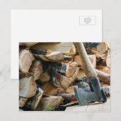 Altaste und Brennholz Postkarte (Vorne/Hinten)