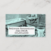 Altbäder Renovierung Auftragnehmer Visitenkarte (Vorderseite)