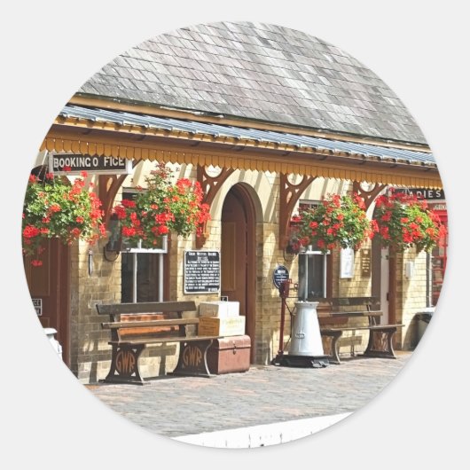 ALTBAHNHOF RUNDER AUFKLEBER (Vorderseite)