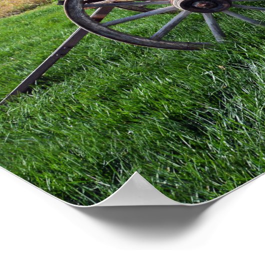 Altbauernwagen auf dem Hayfeld Poster (Ecke)