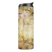 Altbeschädigter Wanduntergrund abstrakt, altert, a Thermosbecher (Nach links gedreht)