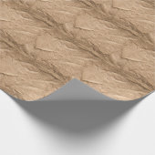 Altbraun Stoff: texturierter Hintergrund. Geschenkpapier (Ecke)