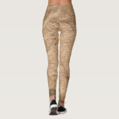 Altbraun Stoff: texturierter Hintergrund. Leggings (Rückseite)