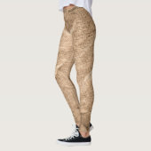 Altbraun Stoff: texturierter Hintergrund. Leggings (Links)