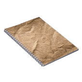 Altbraun Stoff: texturierter Hintergrund. Notizblock (Rechte Seite)